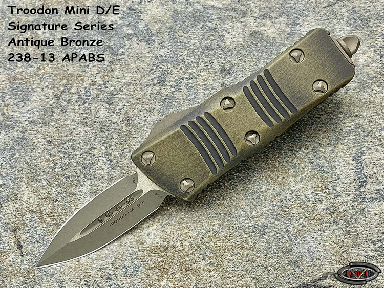 Microtech ΢ 238-13 APABS Troodon Mini D/E ˳  M390в ͭǩ˫ֱ(ֻ